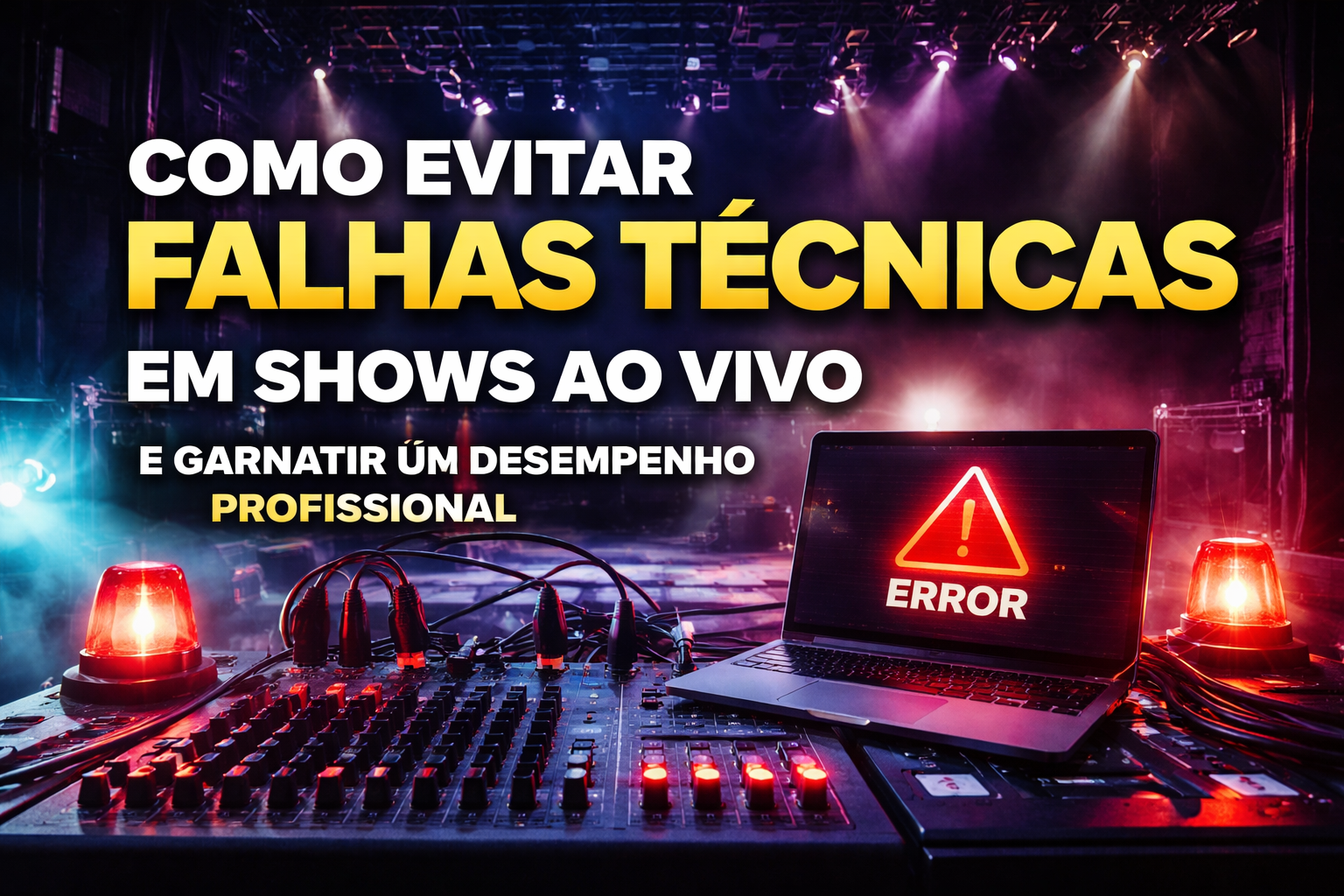 Como evitar falhas técnicas em shows ao vivo e garantir um desempenho profissional